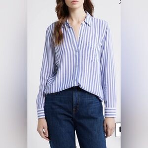 RAILS Wren Striped Button Down Shirt